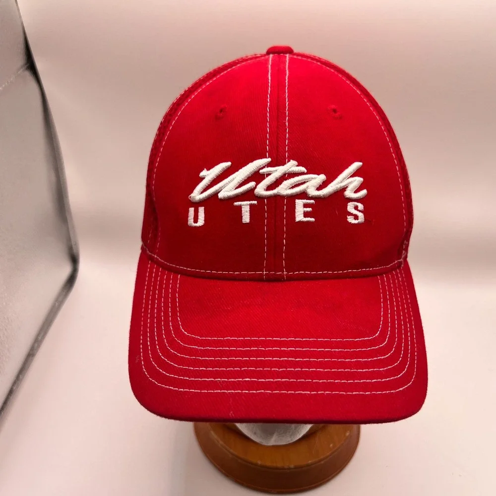 Utah Utes Hat Red Mesh Back Adjustable Baseball Cap NCAA Fan Gear